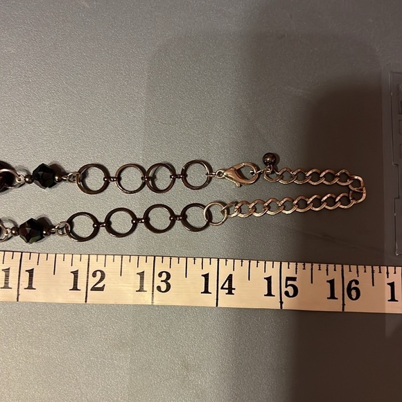 Peacock Feather Beaded Necklace - Picture 4 of 5